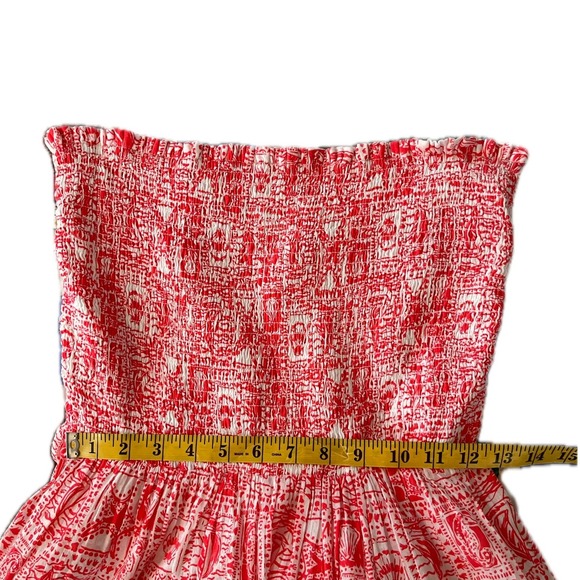 Lilly Pulitzer Strapless Dress in Red and White - Picture 2 of 5
